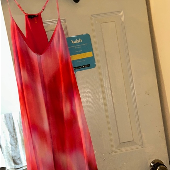 a.n.a Red Spaghetti Strap High Low Sundress - Picture 1 of 1